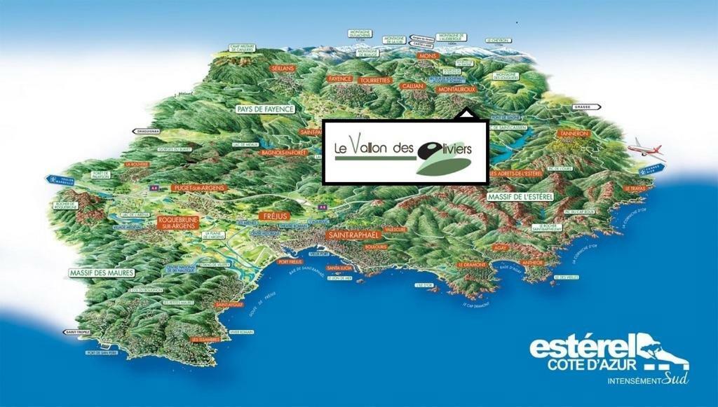 Le Vallon Des Oliviers Montauroux Ngoại thất bức ảnh
